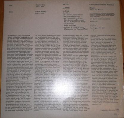 Eterna 8 25 879 - Maurice Ravel, Claude Debussy, Concertgebouwor - Image 2