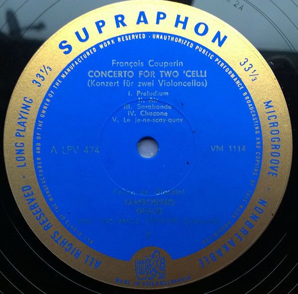 Supraphon LPV 474 - Paul Hindemith, François Couperin, Felice Gi - Image 3