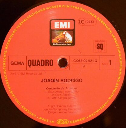 Die Stimme Seines Herrn 1C 063 02 921 Q - Joaquín Rodrigo,Angel - Image 3