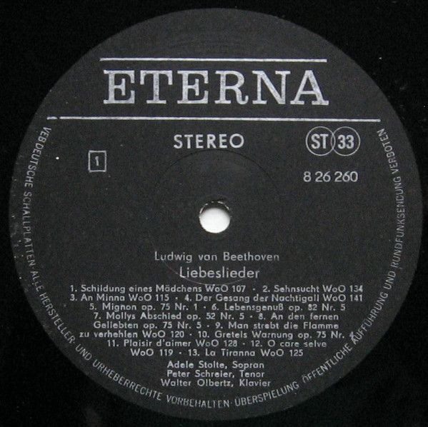 Eterna 8 26 260 - Ludwig van Beethoven - Patriotische Gesange, B - Image 3