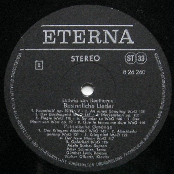 Eterna 8 26 260 - Ludwig van Beethoven - Patriotische Gesange, B - Image 4