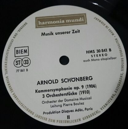 Harmonia Mundi HMS 30 841 - Olivier Messiaen, Arnold Schoenberg, - Image 5