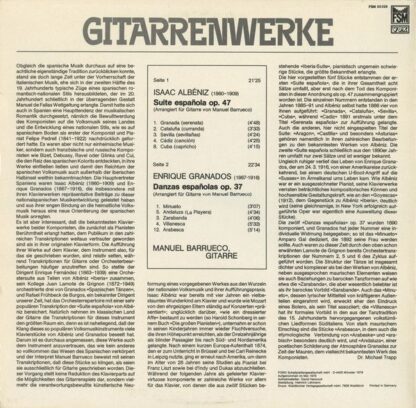 FSM FSM 53 029 - Manuel Barrueco - Gitarrenwerke Von Albéniz Und - Image 2