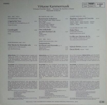 Telefunken 6.42821 AZ - Kálmán Berkes, Dezső Ránki - Virtuose Ka - Image 3