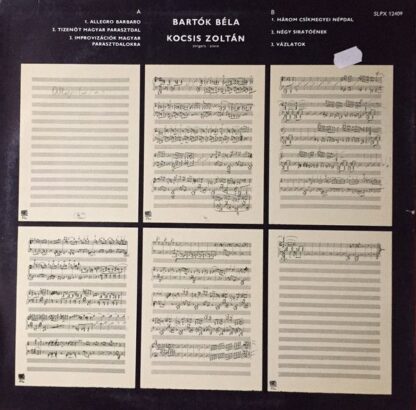 Hungaroton SLPX 12409 - Béla Bartók, Zoltán Kocsis - Tizenöt Mag - Image 2