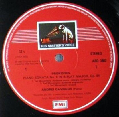 His Master's Voice ASD 3802 - Andrei Gavrilov,Sergei Prokofiev - - Image 5