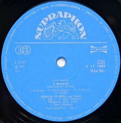 Supraphon 1 11 1481 - Leoš Janáček, Josef Páleníček - Leoš Janáč - Image 6