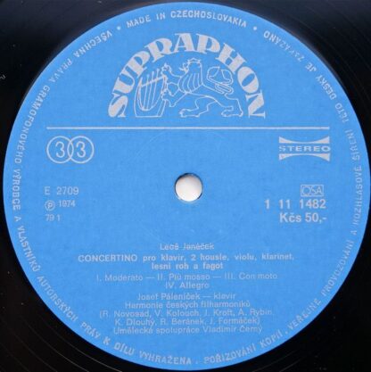 Supraphon 1 11 1481 - Leoš Janáček, Josef Páleníček - Leoš Janáč - Image 8