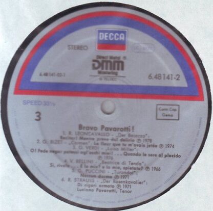 DECCA 6.48141 DY - Luciano Pavarotti - Bravo Pavarotti - Image 3