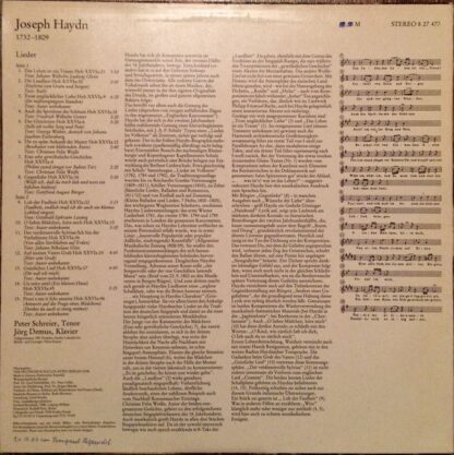 Eterna 8 27 477 - Joseph Haydn, Peter Schreier, Jörg Demus - Lie - Image 2
