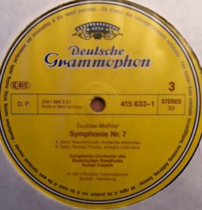 Deutsche Grammophon 415 631-1 - Gustav Mahler, Rafael Kubelik, S - Image 5