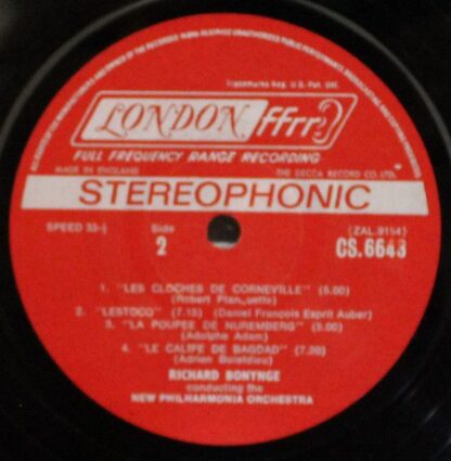 London Records CS 6643 - Richard Bonynge, New Philharmonia Orche - Image 4
