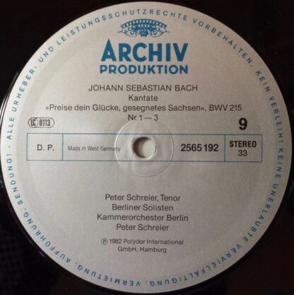 Archiv Produktion 2723 082 - Johann Sebastian Bach, Berliner Sol - Image 7