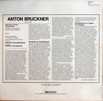 EMI Electrola 63 029 - Anton Bruckner, Berliner Philharmoniker, - Image 2