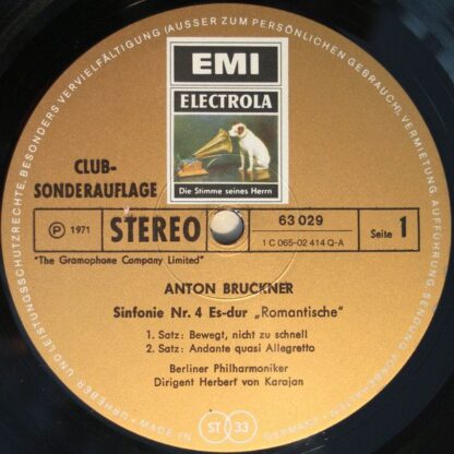 EMI Electrola 63 029 - Anton Bruckner, Berliner Philharmoniker, - Image 3