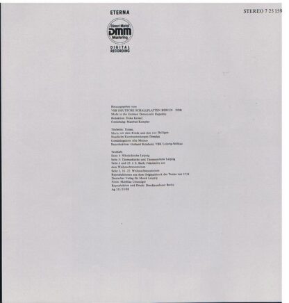 Eterna 7 25 159-161 - Johann Sebastian Bach,Peter Schreier - Wei - Image 6