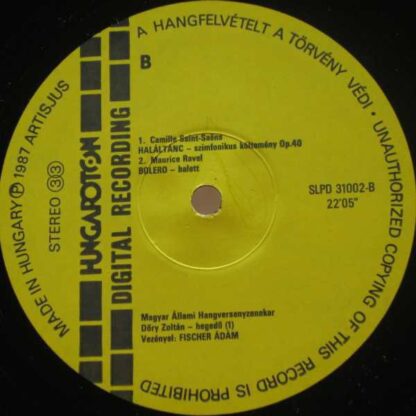 Hungaroton SLPD 31002 - Pyotr Ilyich Tchaikovsky, Aram Khatchatu - Image 4