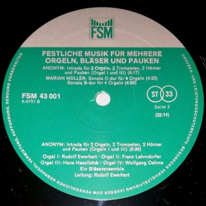 FSM FSM 43 001 - Rudolf Ewerhart, Franz Lehrndorfer, Hans Haselb - Image 4