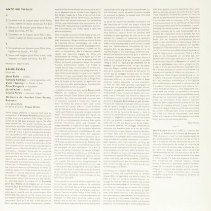 Hungaroton SLPX 12161 - Antonio Vivaldi, László Czidra, Liszt Fe - Image 8