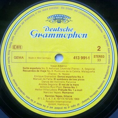 Deutsche Grammophon 413 991-1 - Narciso Yepes - Spanische Gitarr - Image 4