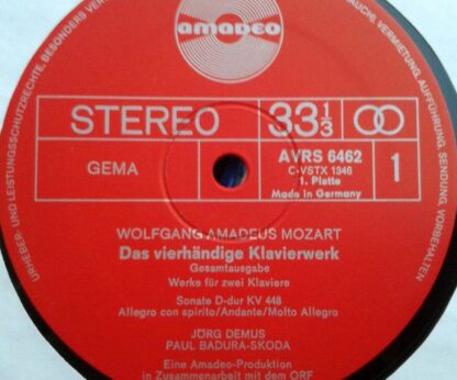 Amadeo AVRS 6462/65 - Wolfgang Amadeus Mozart, Paul Badura-Skoda - Image 3