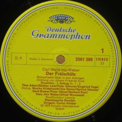Deutsche Grammophon 2720 071 - Carl Maria von Weber, Gundula Jan - Image 8