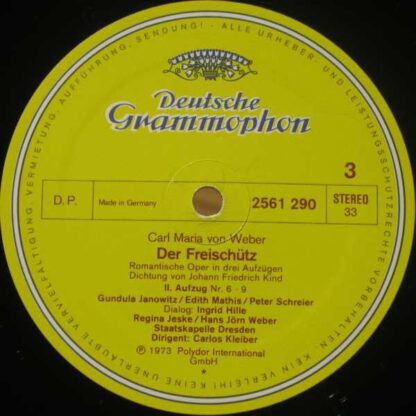 Deutsche Grammophon 2720 071 - Carl Maria von Weber, Gundula Jan - Image 10