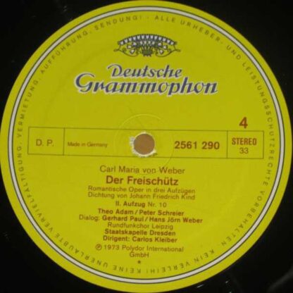 Deutsche Grammophon 2720 071 - Carl Maria von Weber, Gundula Jan - Image 11