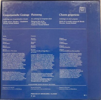 MPS 78 21985-2 - Choralschola Der Capella Antiqua München - Greg - Image 2