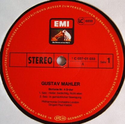 His Master's Voice 1C 037-01 033 - Gustav Mahler, Emmy Loose, Ph - Image 3