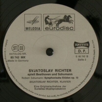 Eurodisc 85 742 MK - Robert Schumann, Ludwig van Beethoven, Svia - Image 6