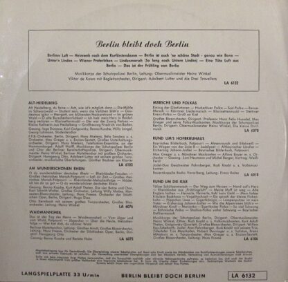 Telefunken LA 6132 - Musikkorps Der Schutzpolizei Berlin, Victor - Image 2