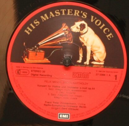 His Master's Voice Digital EL 27 0366 1 - Felix Mendelssohn-Bart - Image 3