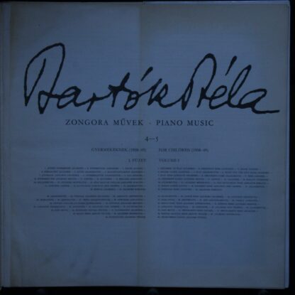 Hungaroton SLPX 11394/95 - Béla Bartók, Kornél Zempléni - For Ch - Image 3