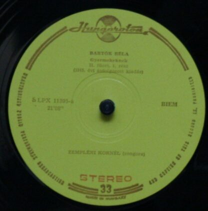 Hungaroton SLPX 11394/95 - Béla Bartók, Kornél Zempléni - For Ch - Image 4