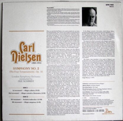 Unicorn-Kanchana KPM 7002 - Carl Nielsen, London Symphony Orches - Image 2