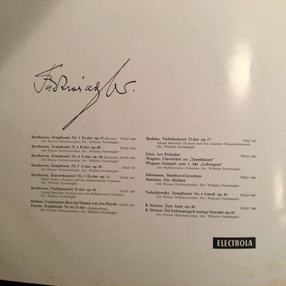 Electrola WALP 1195 - Ludwig van Beethoven, Wiener Philharmonike - Image 2