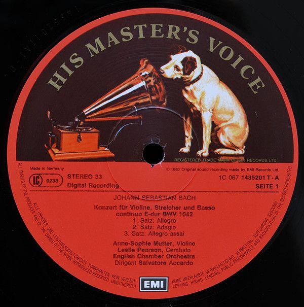 His Master's Voice 1C 067 1435201 - Johann Sebastian Bach, Anne- - Image 5