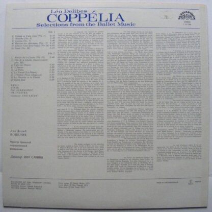 Supraphon 1 10 1388 - Léo Delibes, Brno State Philharmonic Orche - Image 2