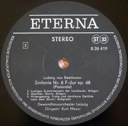Eterna 8 26 419 - Ludwig van Beethoven, Gewandhausorchester Leip - Image 4