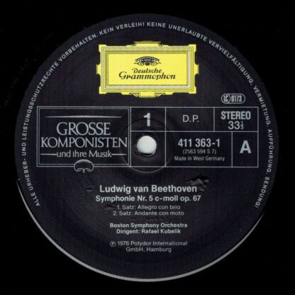 Deutsche Grammophon 411.363-1 - Ludwig van Beethoven, Boston Sym - Image 3