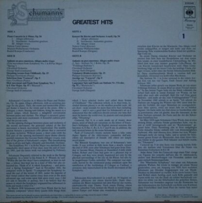 CBS Harmony S 30048 - Various - Schumann's Greatest Hits - Image 2