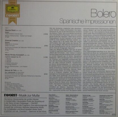 Deutsche Grammophon 2535 618 - Various - Bolero (Spanische Impre - Image 2