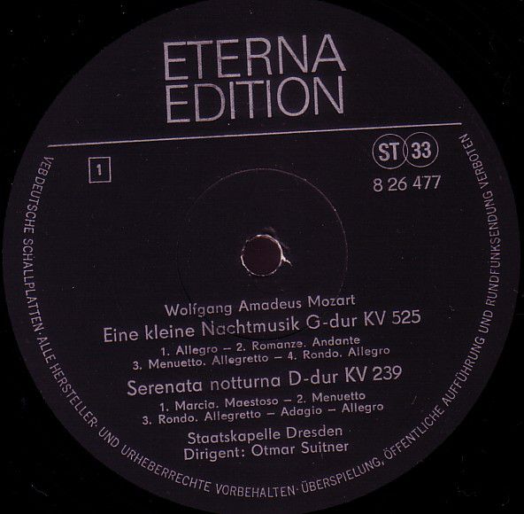 Eterna 8 26 477 - Wolfgang Amadeus Mozart, Staatskapelle Dresden - Image 3