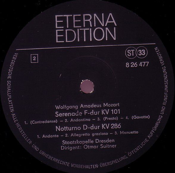 Eterna 8 26 477 - Wolfgang Amadeus Mozart, Staatskapelle Dresden - Image 4