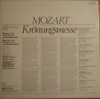 His Master's Voice 1C 027-30 832 - Wolfgang Amadeus Mozart, Erik - Image 2