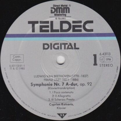 TELDEC 6.43113 AZ - Ludwig van Beethoven, Franz Liszt, Robert Sc - Image 3