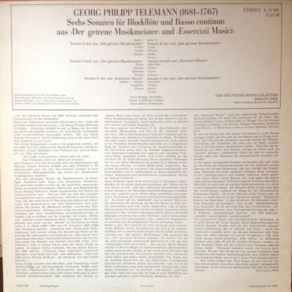 Eterna 8 25 881 - Georg Philipp Telemann, Frans Brüggen, Gustav - Image 2
