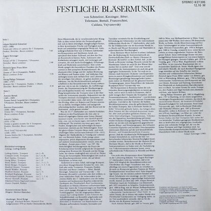 Eterna 8 27 395 - Blechbläserensemble Ludwig Güttler, Kammerorch - Image 2