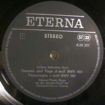 Eterna 8 26 351 - Johann Sebastian Bach, E. Power Biggs - Orgelw - Image 3